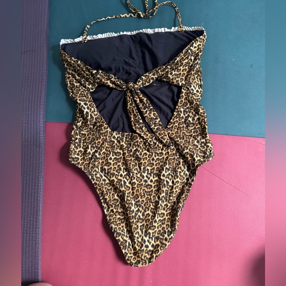 Solido Leopard Print One Piece Bathing Suit Swimsuit XL - Picture 2 of 3